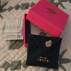 Jet Set Candy .925 Silver Charm, Pouch And Box